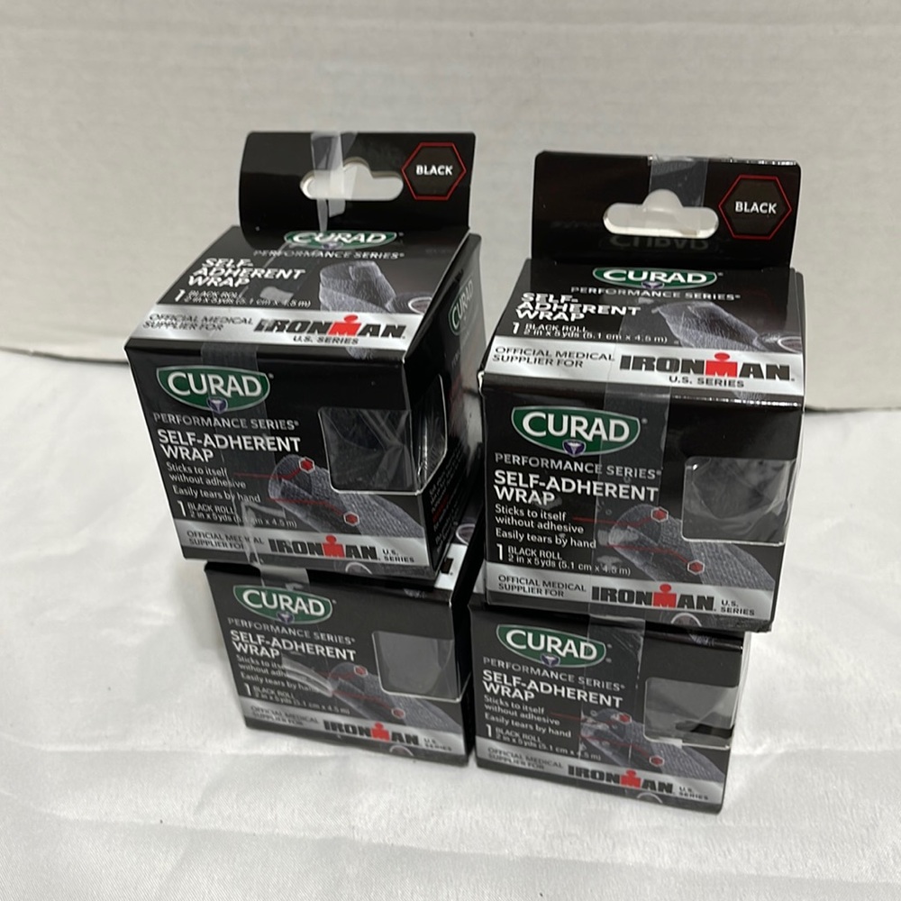 Iron Man South adhesion rap one black roll 2” x 5 yards times four